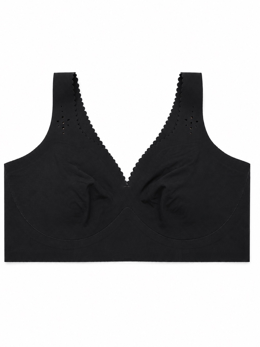 Evelyn & Bobbie The Evelyn Bra Black Eyelet Wireless Bra S Small